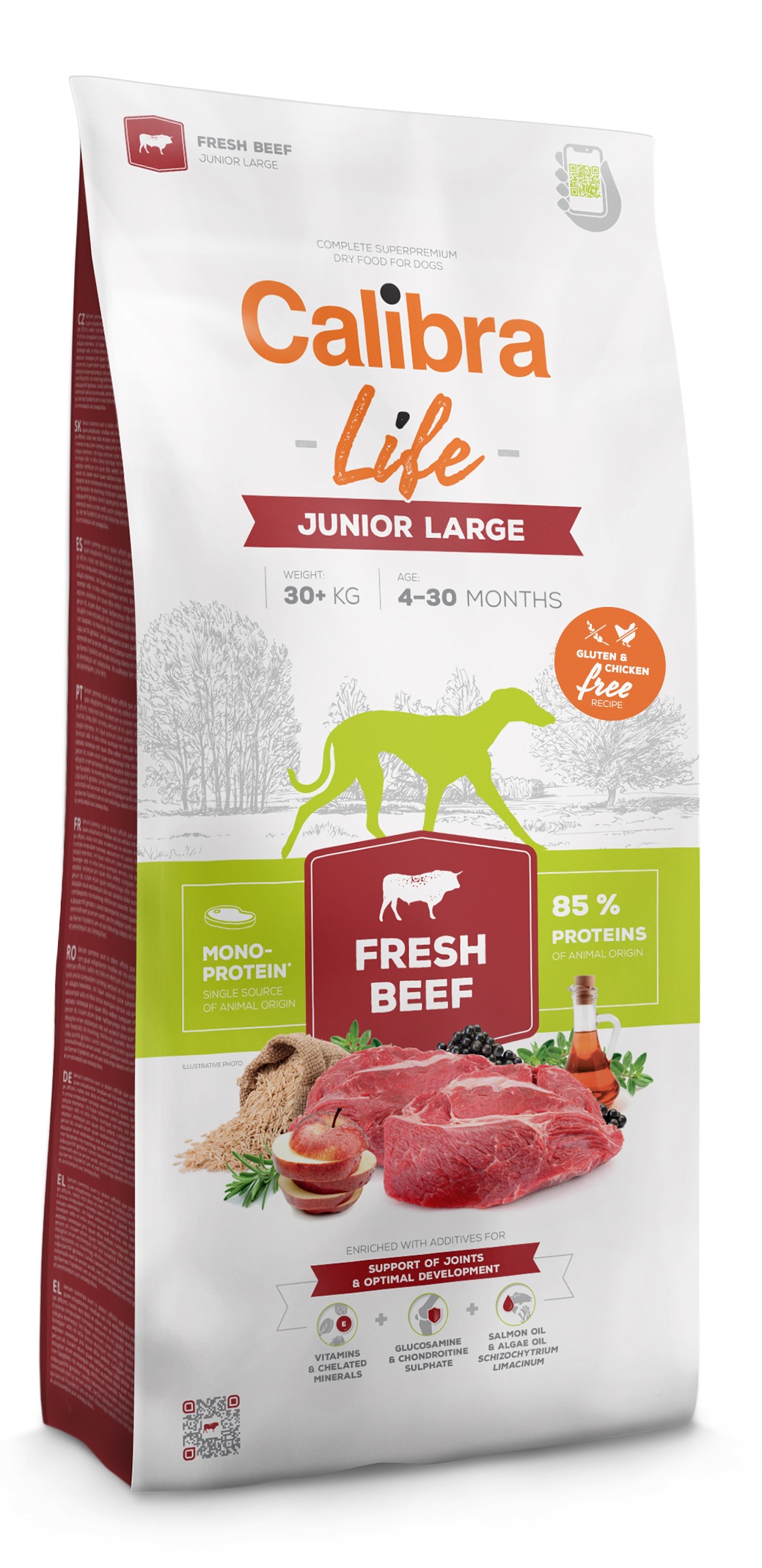 Calibra Dog - Life Junior Large Fresh Beef - 12 kg