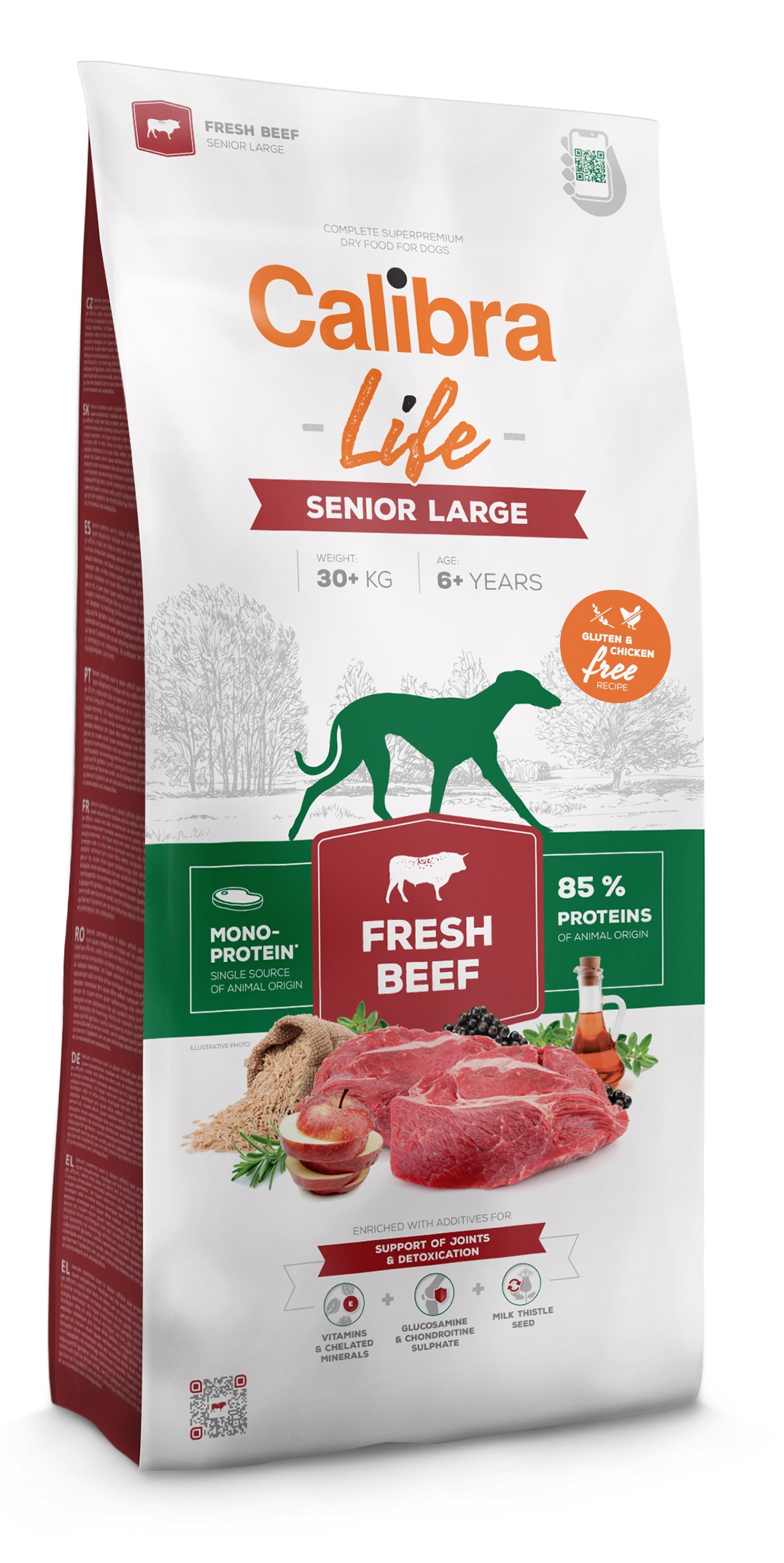 Calibra Dog - Life Senior Large Fresh Beef - 12 kg