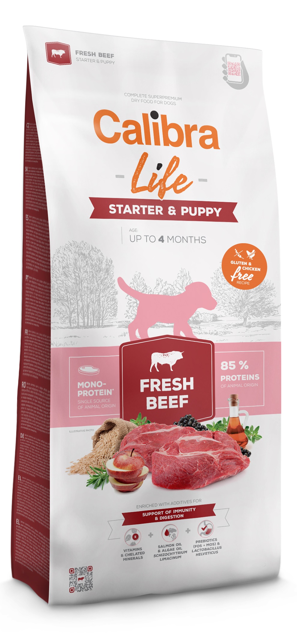 Calibra Dog - Life Starter&Puppy Fresh Beef - 12 kg