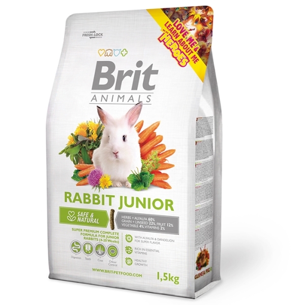 Brit Animals - Králík Junior Complete - 1,5kg - expirace 5/2024