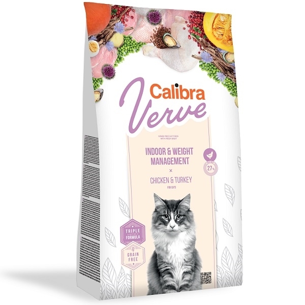 Calibra Cat - Verve GF Indoor&Weight Chicken - 3,5 kg