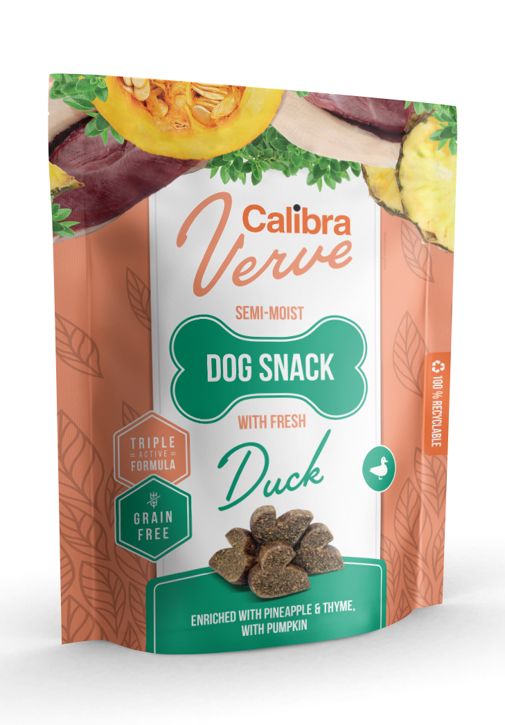 Calibra Dog Verve Semi - Moist Snack Fresh Duck - 150g