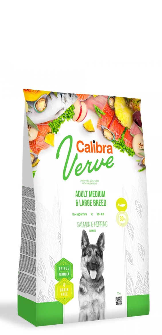 Calibra Dog - Verve GF Adult M&L Salmon&Herring - 2 kg