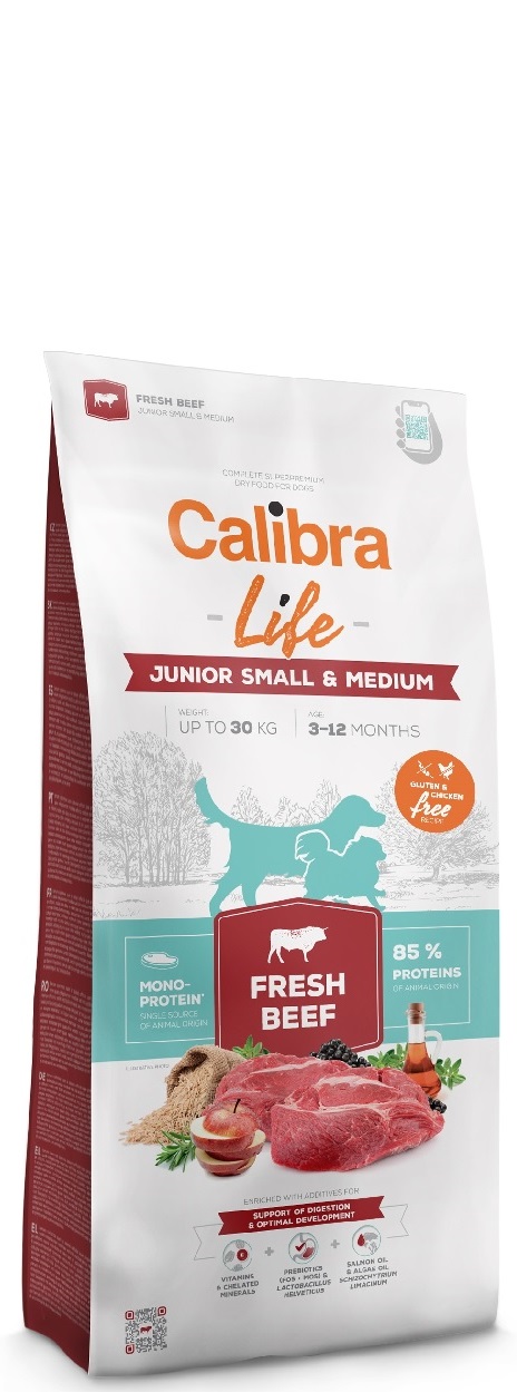 Calibra Dog - Life Junior Small&Medium Fresh Beef - 2,5 kg