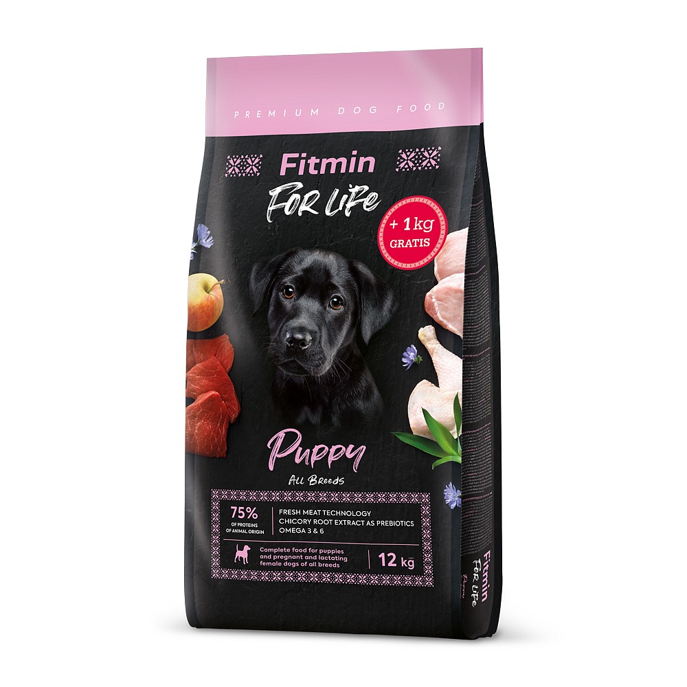 Fitmin dog For Life - Puppy - 12 kg + 1 kg