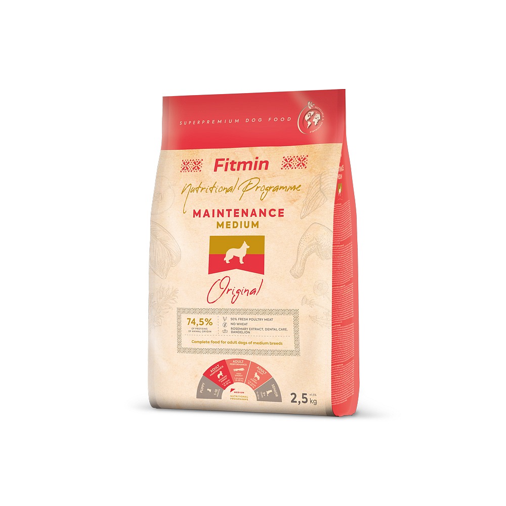 Fitmin dog - Medium maintenance - 2,5 kg