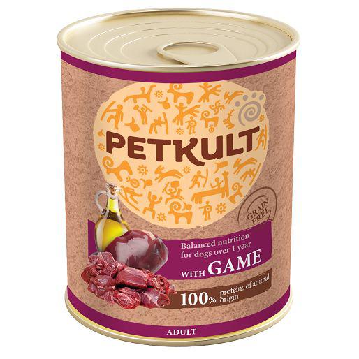 Petkult dog - konzerva ADULT - zvěřina - 800g