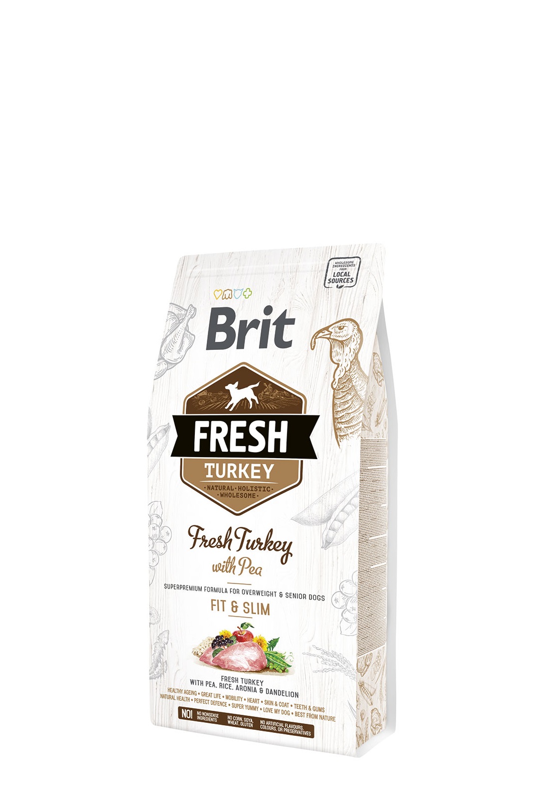 Brit Fresh Dog - Turkey & Pea Light Fit & Slim - 2,5 kg