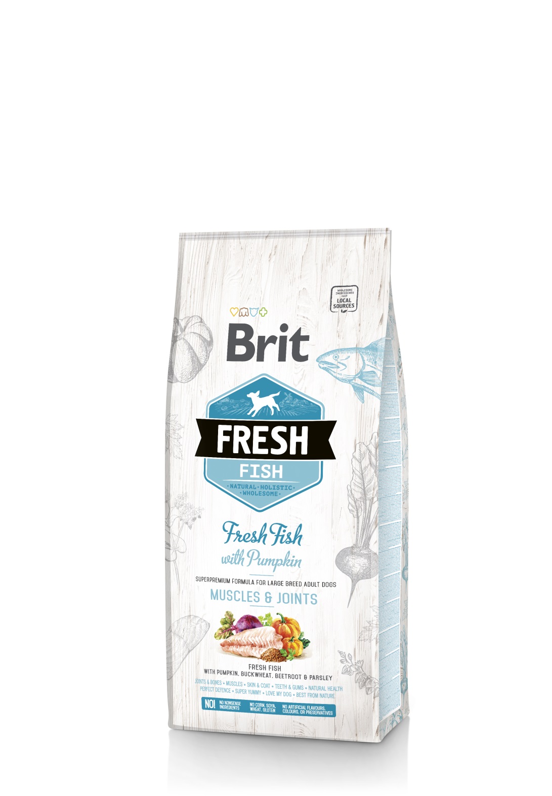 Brit Fresh Dog - Fish & Pumpkin Adult Large - 2,5 kg