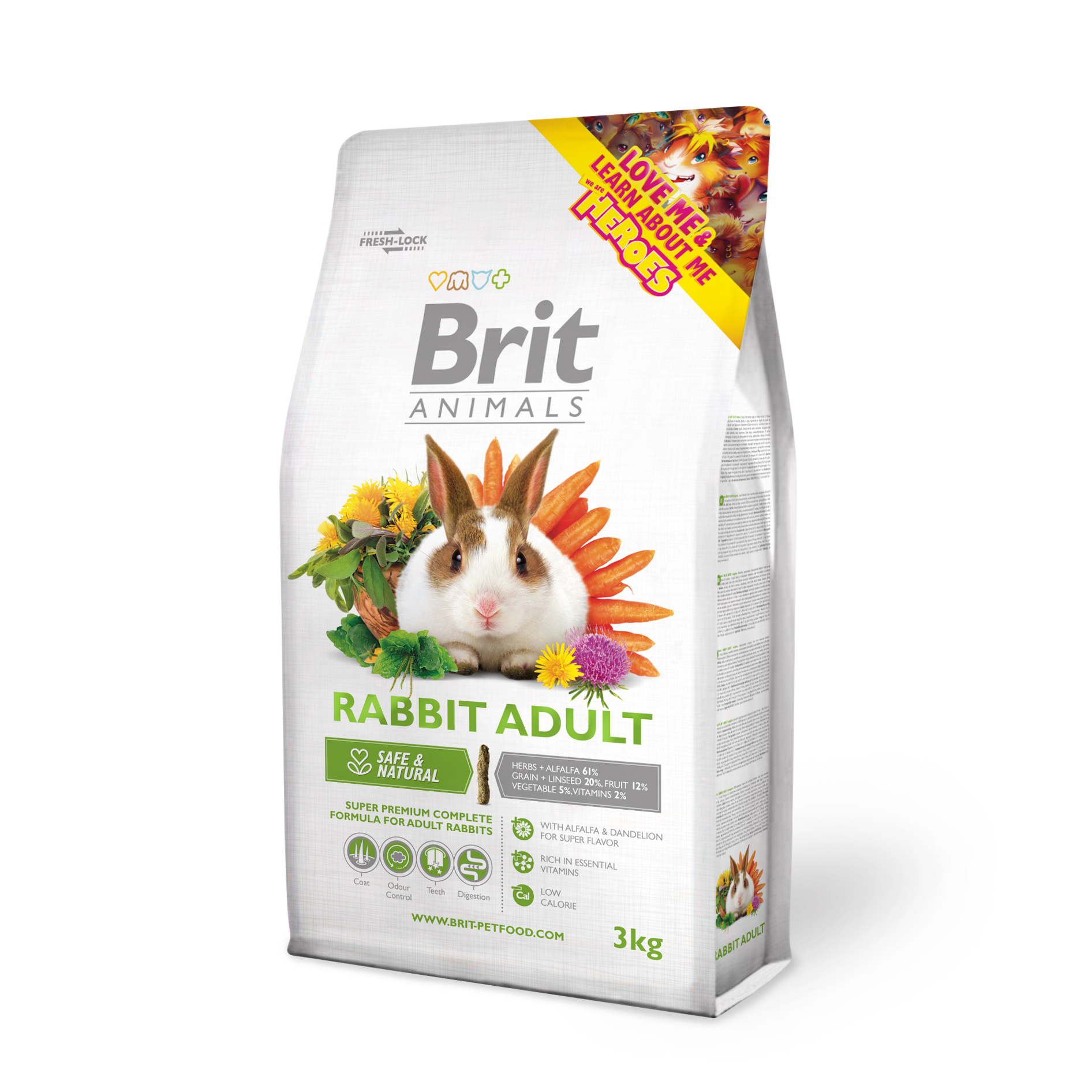 Brit Animals - Králík Adult Complete - 3kg