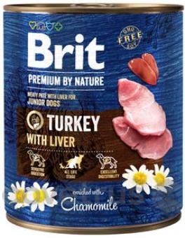 Brit Premium Dog by Nature - Turkey & Liver - 800g