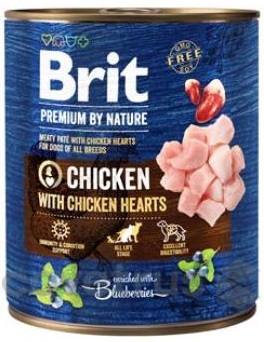 Brit Premium Dog by Nature - Chicken & Hearts - 800g