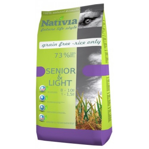 Nativia Dog - Senior&Light - Chicken&Rice - 3 kg