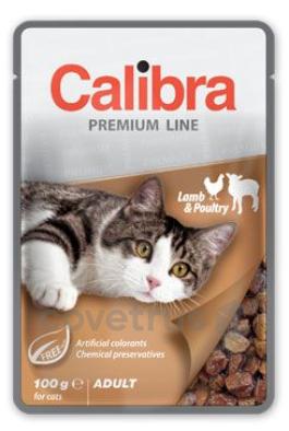 Calibra Cat - kapsička Premium Adult, Sterilised a Kitten - různé druhy - 100g Složení: Lamb & Poultry