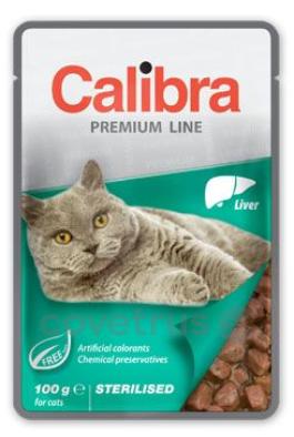 Calibra Cat - kapsička Premium Adult, Sterilised a Kitten - různé druhy - 100g Složení: Sterilised - Liver