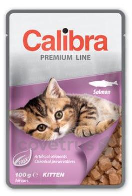 Calibra Cat - kapsička Premium Adult, Sterilised a Kitten - různé druhy - 100g Složení: Kitten - Salmon