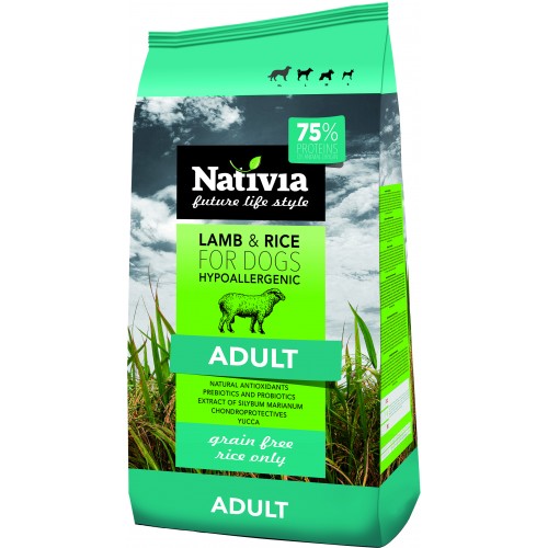 Nativia Dog - Adult - Lamb&Rice - 3 kg