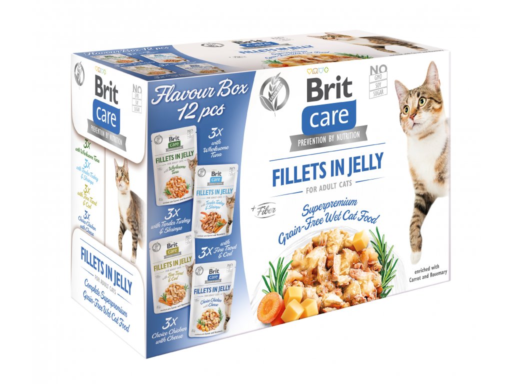 Brit Care - Cat Fillets in Jelly Flavour - 12x85g