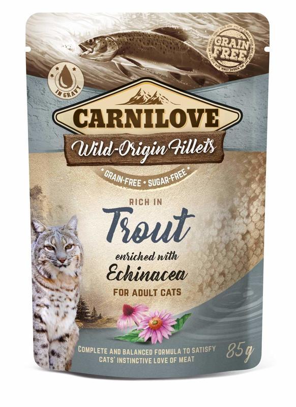 Carnilove Cat - Pouch Trout Enriched With Echinacea - 85g - expirace 5/2024