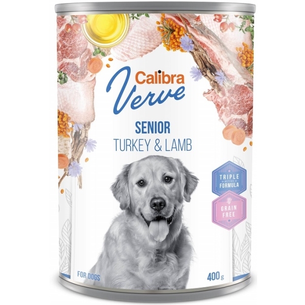 Calibra Dog - Verve GF Senior Turkey&Lamb - 400g