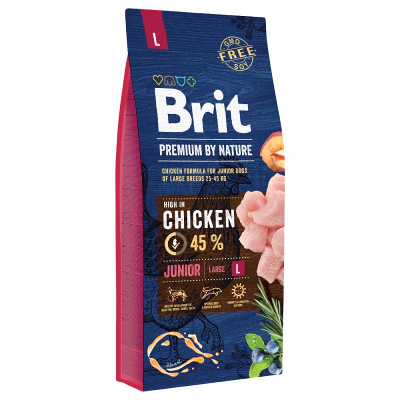 Brit Premium Dog - by Nature Junior L - 15kg