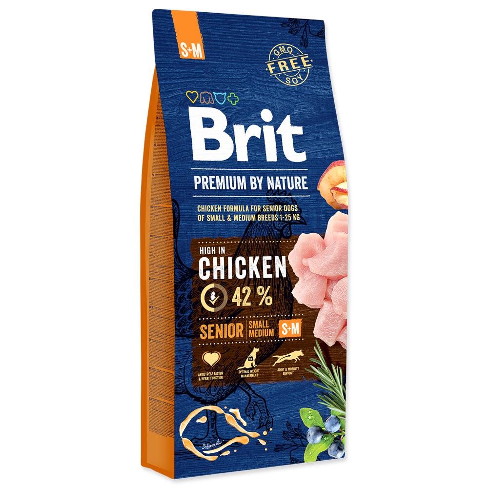 Brit Premium Dog - by Nature Senior S+M - 15kg