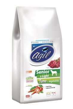 Agil - Senior&Light Low Grain -Tuna, Lamb, Chicken - 10kg