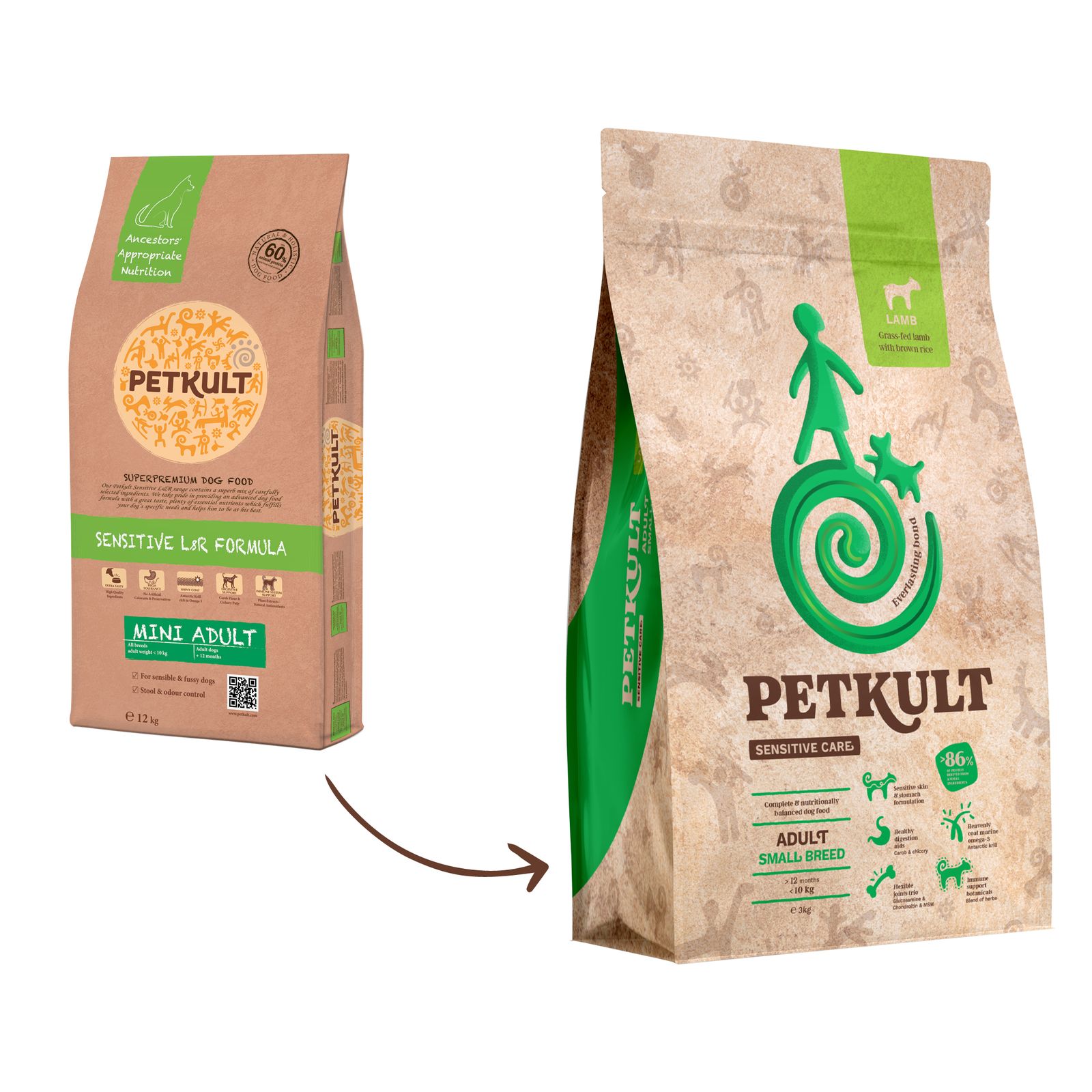 PETKULT dog - SMALL ADULT lamb and rice - 12 kg