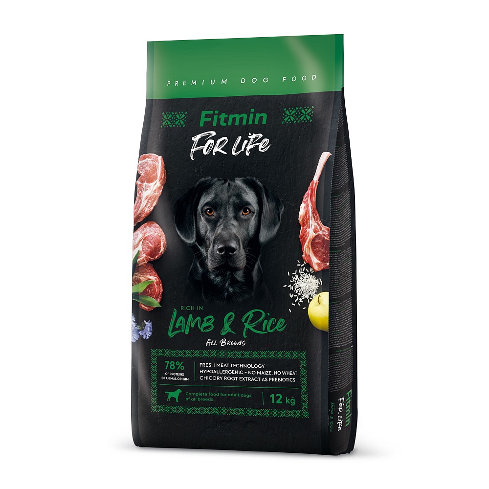 Fitmin dog For Life - Lamb & Rice - 12 kg