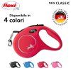 Vodítko FLEXI Classic New M pásek 5m/25kg červená