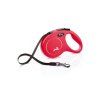 Vodítko FLEXI Classic New M pásek 5m/25kg červená