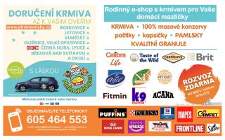 Neváhej a objednej krmivo pro tvého čtyřnohého parťáka na PlnimeMisky.cz . Žádné tahání těžkých pytlů a konzerv. Vše...