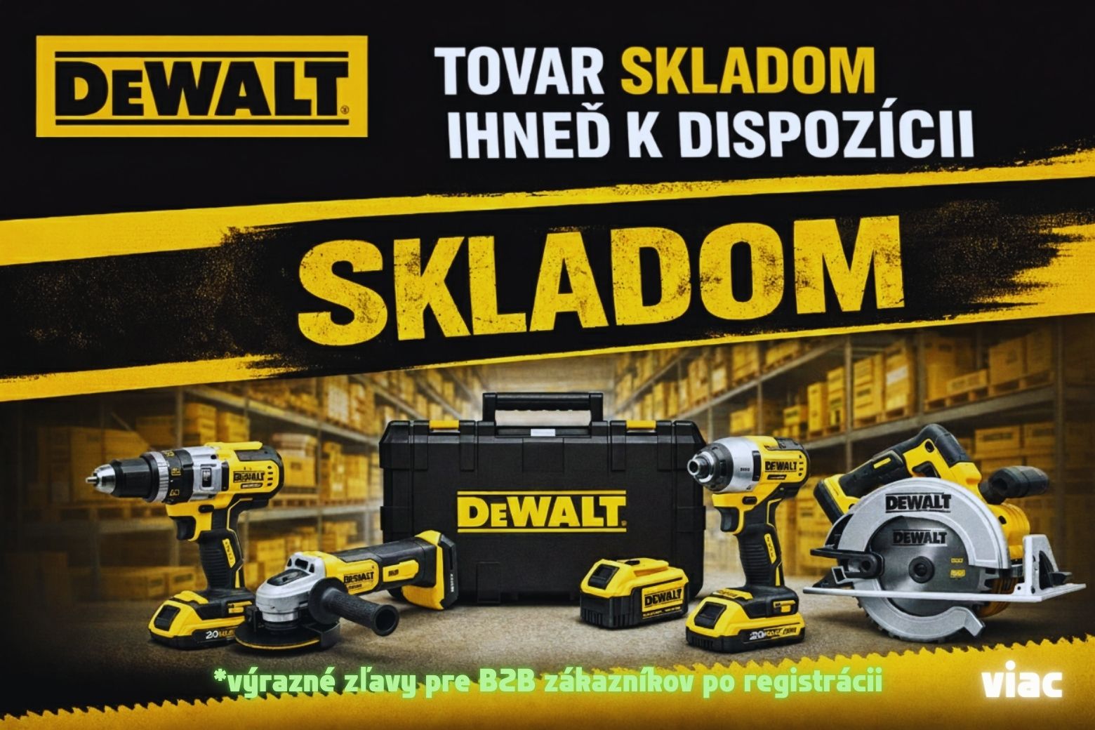DeWALT skladom