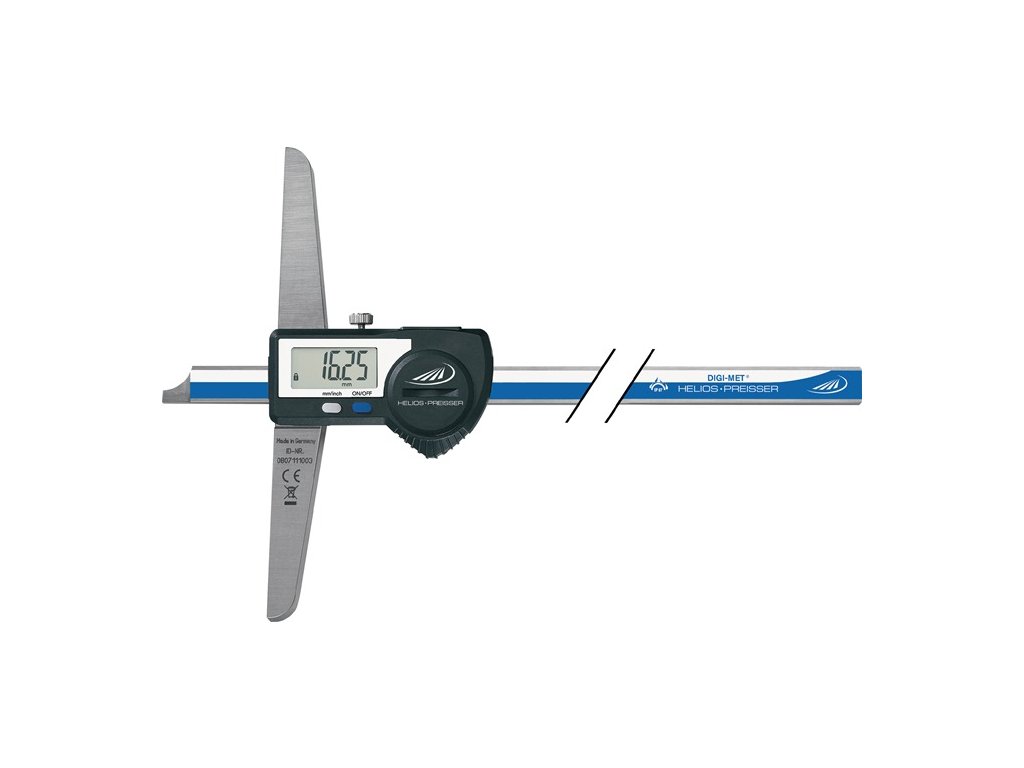 Hĺbkový kaliber DIN 862 DIGI-MET® IP67 500 mm dátový výstup (Farba 500 mm, Veľkosť DIN 862 DIGI-MET® IP67 500 mm Priama meracia lišta DIN 862 DIGI-MET® IP67 500 mm Priama meracia lišta)