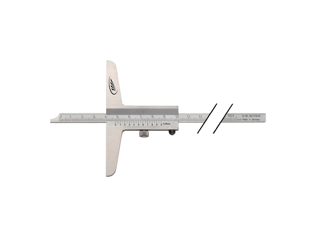 Hĺbkový kaliber DIN 862 500 mm Priama meracia lišta 12 x 4 mm (Farba 500 mm, Veľkosť DIN 862 500 mm  DIN 862 500 mm)