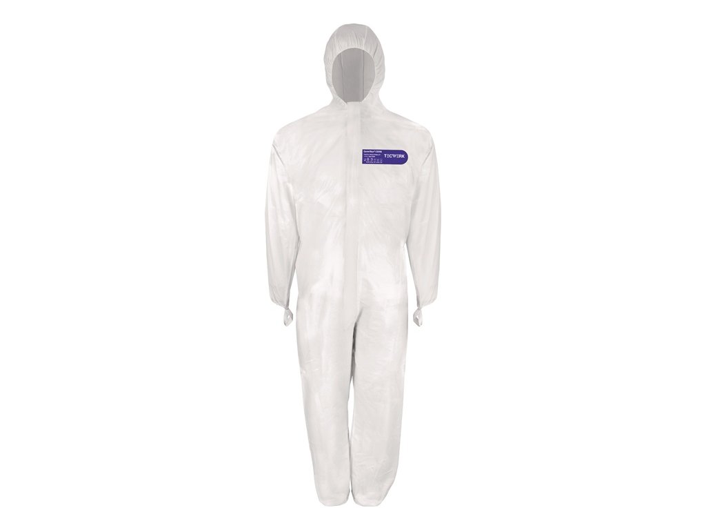 Kombinéza CoverStar® - CS 500 biela PPE kategórie III TECWERK (Farba Veľkosť XXXL, Veľkosť biela Kategória OOP III)