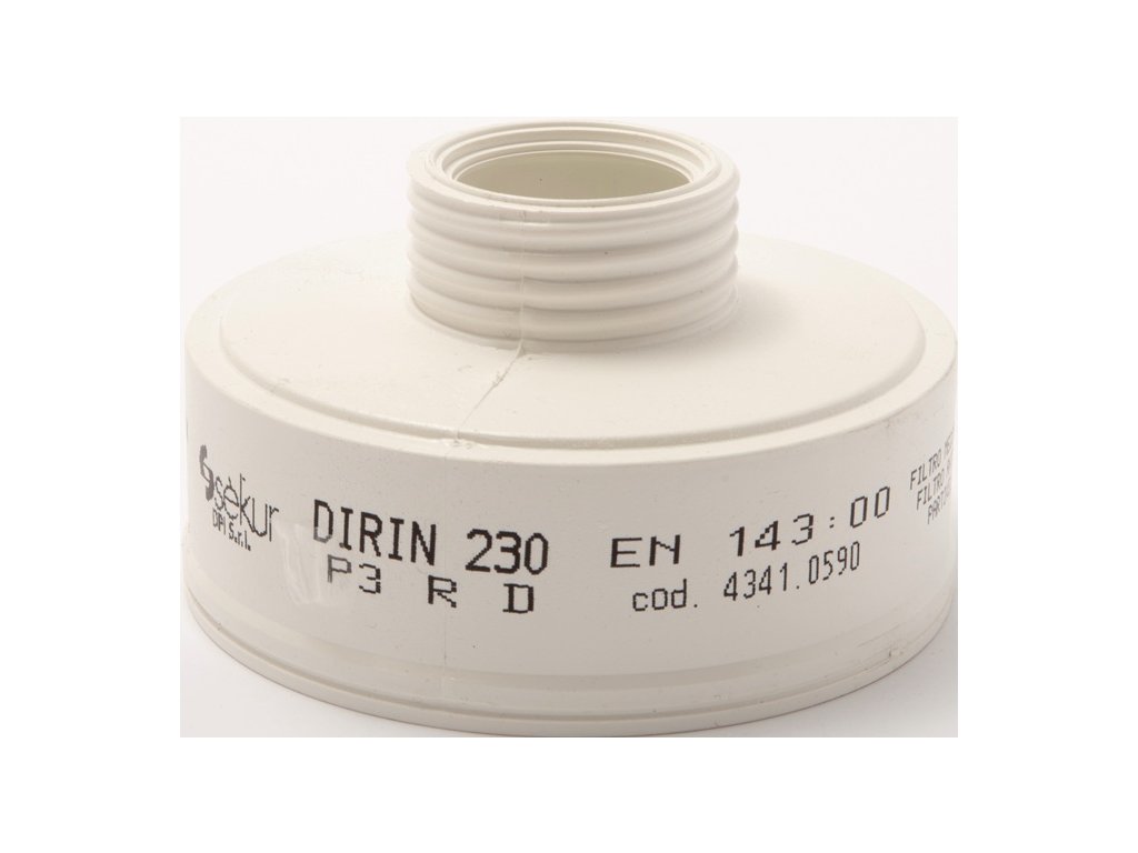 Skrutkovací filter na častice DIRIN 230 P3R D EN 143, DIN EN 148-1 P3 vhodný pre 4000 370 800, 4000 370 829 EKASTU (Farba EN 143, DIN EN 148-1 P3, Veľkosť vhodné pre 4000 370 800, 4000 370 829)