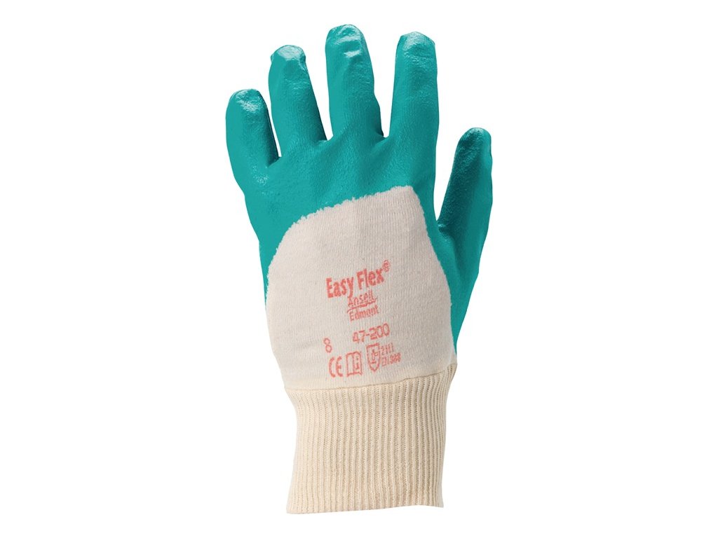 Rukavice ActivArmr® 47-200 interlock bavlna w.nitril EN 388 PPE kategória II ANSELL (Farba Veľkosť 10 zelená, Veľkosť Interlock bavlna w.nitril EN 388 kategória OOP II)