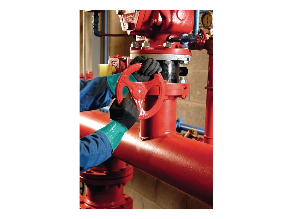 Chemické rukavice AlphaTec 58-270 EN 388, EN 374, EN 1149 kategória OOP III ANSELL (Farba Veľkosť 10 fľaša zelená/antracitovo sivá, Veľkosť EN 388, EN 374, EN 1149 Kategória OOP III)
