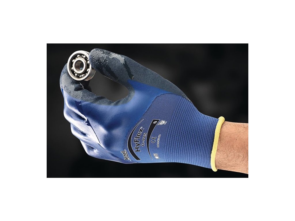 Rukavice HyFlex® 11-925 EN 388 kategória PPE II ANSELL (Farba Veľkosť 11 modrá, Veľkosť EN 388 kategória OOP II)
