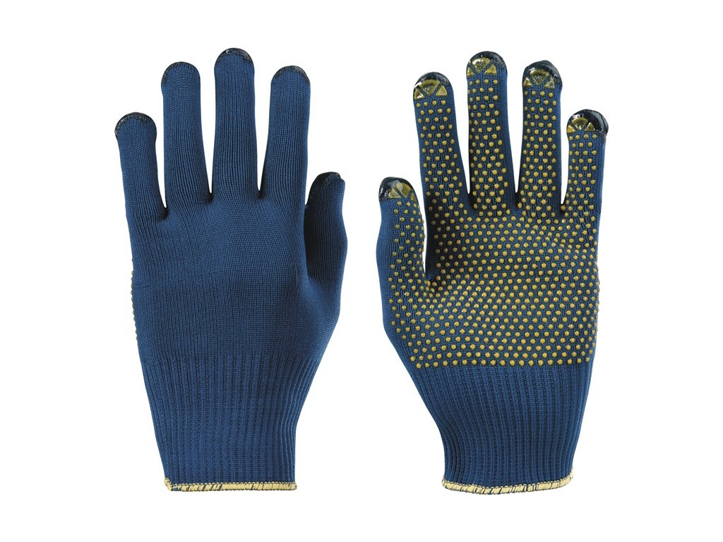 Rukavice PolyTRIX BN 914 EN 388 PPE kategória II 10 párov HONEYWELL (Farba Veľkosť 10 modrá/žltá, Veľkosť EN 388 kategória OOP II 10 párov)