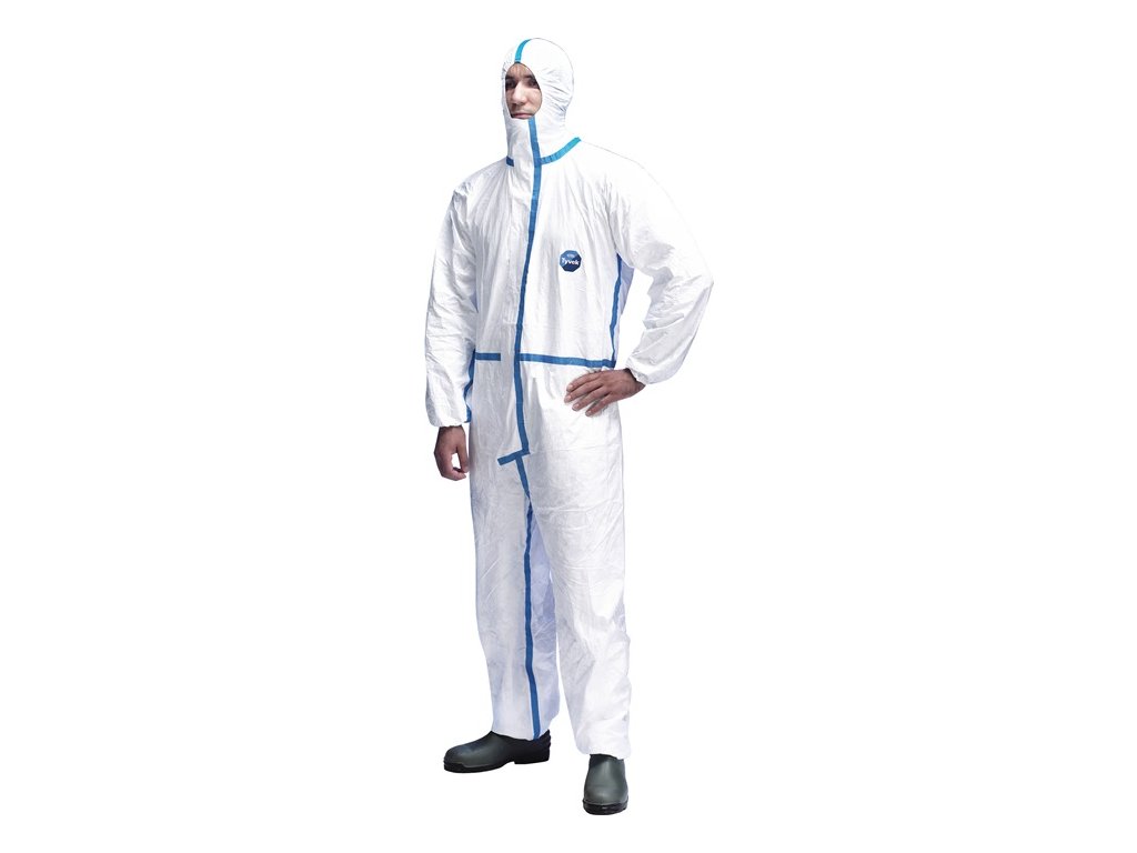 Jednorazový overal Tyvek® 600 Plus biely PPE kategórie III TYVEK (Farba Veľkosť XXL, Veľkosť biela Kategória OOP III)