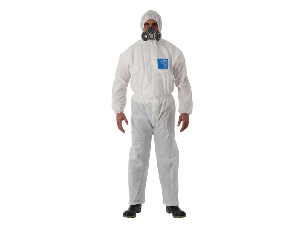 Ochranná kombinéza AlphaTec® 1500 Plus biela kategória PPE III ANSELL (Farba Veľkosť XXXL, Veľkosť biela Kategória OOP III)