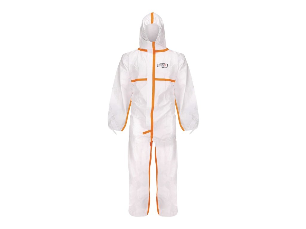 Oblek protichemický ProSafe® 3 biely PPE kategórie III DS SafetyWear (Farba Veľkosť XXXL, Veľkosť biela Kategória OOP III)