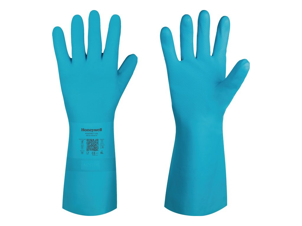 Chemické rukavice FLEXTRIL™ 101 EN 388, EN 374 kategória PPE III HONEYWELL (Farba Veľkosť 10 zelená, Veľkosť EN 388, EN 374 Kategória OOP III)