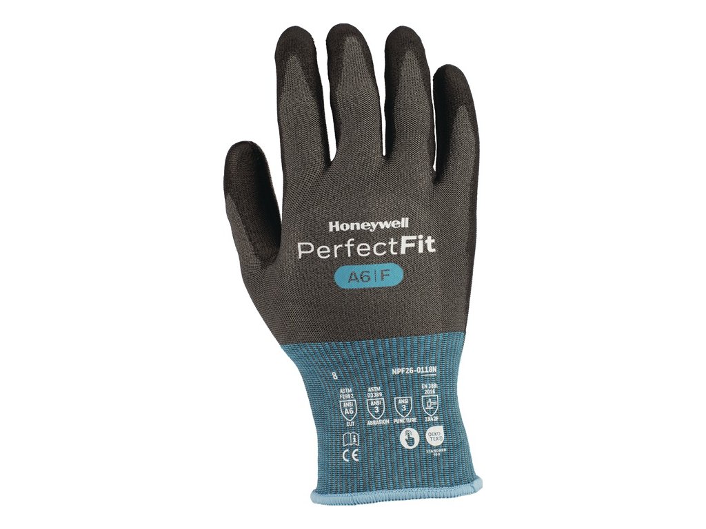 Rukavice na ochranu proti porezaniu Perfect Fit® NPF 26-0118N EN 388 kategória PPE II HONEYWELL (Farba Veľkosť 10 modrá/čierna, Veľkosť EN 388 kategória OOP II)
