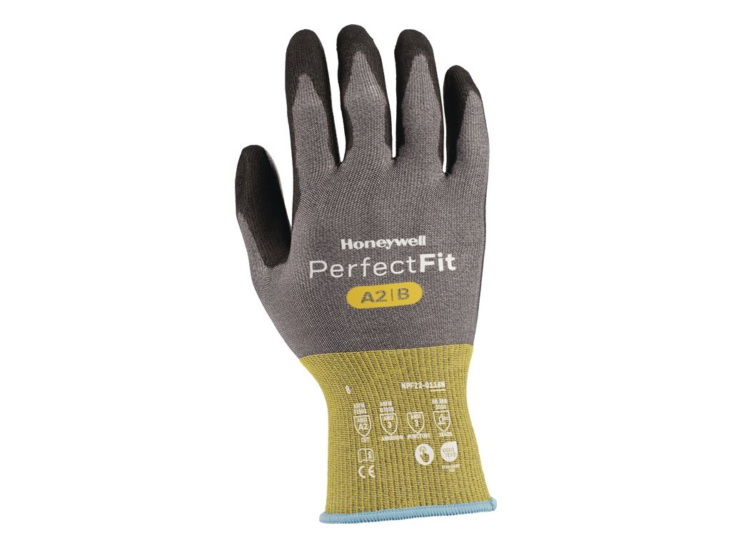 Rukavice proti porezaniu Perfect Fit® NPF22-0118N EN 388 PPE kategória II HONEYWELL (Farba Veľkosť 10 žltá/čierna, Veľkosť EN 388 kategória OOP II)
