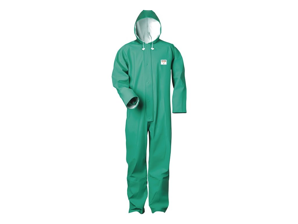 Kombinéza CHEM-STAR zelená PPE kategórie III TECTOR (Farba Veľkosť XXL, Veľkosť zelená Kategória OOP III)