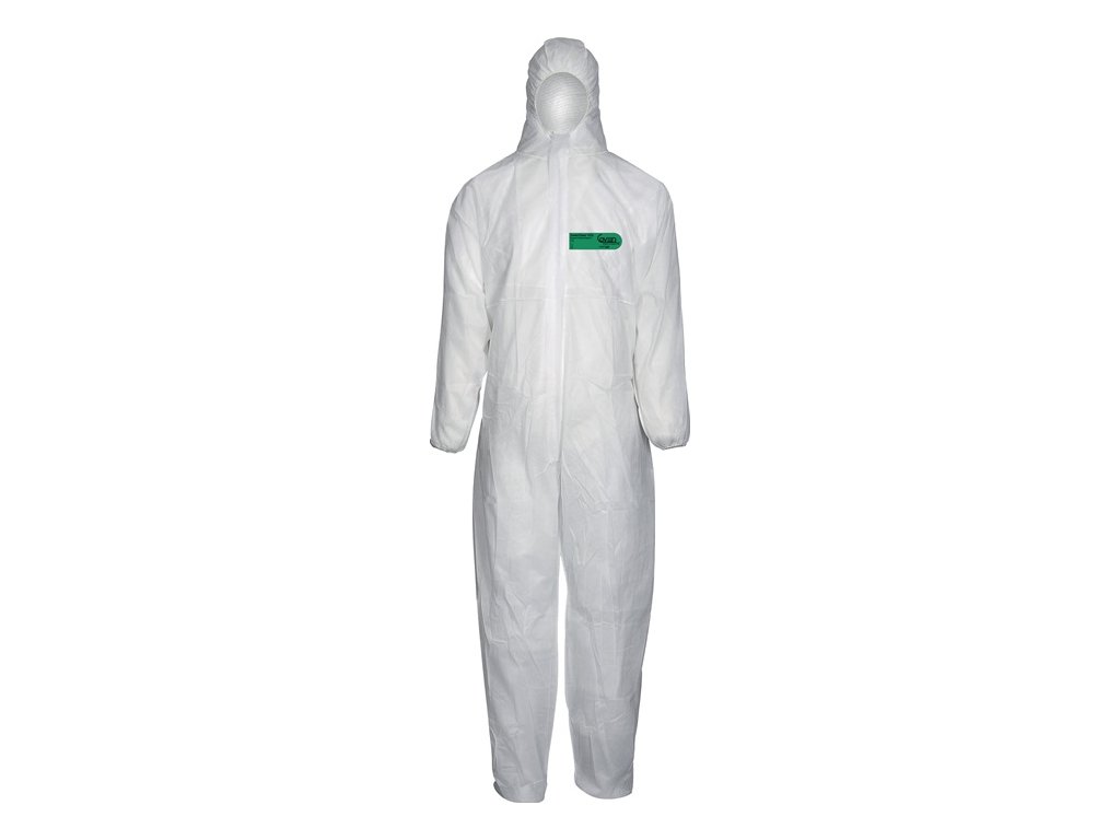 Ochranný overal biely PPE kategórie II COVERCLEAN GREEN (Farba Veľkosť XL, Veľkosť biela Osobné ochranné prostriedky kategórie II)