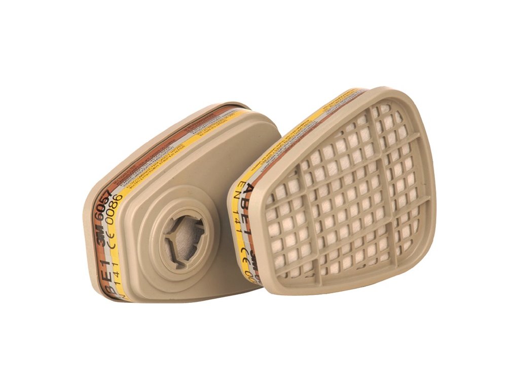 Kombinovaný filter 3M (Farba A1 B1 E1, Veľkosť EN 143:2000 f. Séria 6200 + 6800 + 7502 Séria 6000)